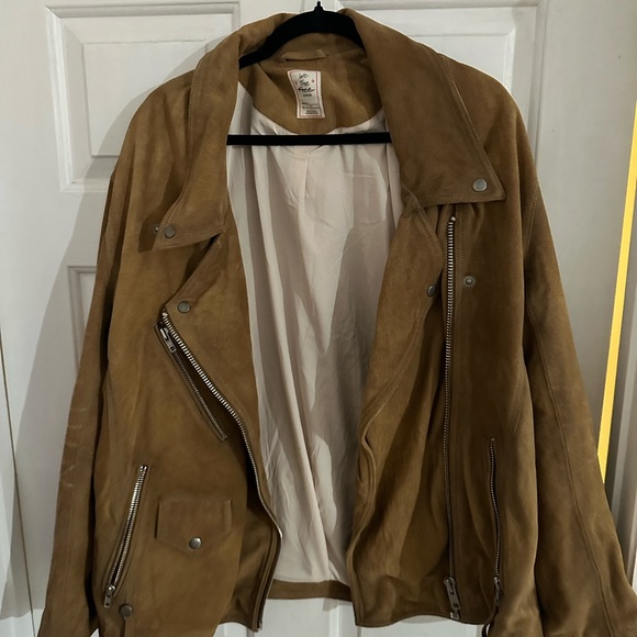 Free People XL moto jacket hey jealousy - Picture 3 of 6